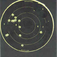 THIS IS 10-RING STICKY THE GROUP FIRED WAS AT 200 WITH IRON SIGHTS
